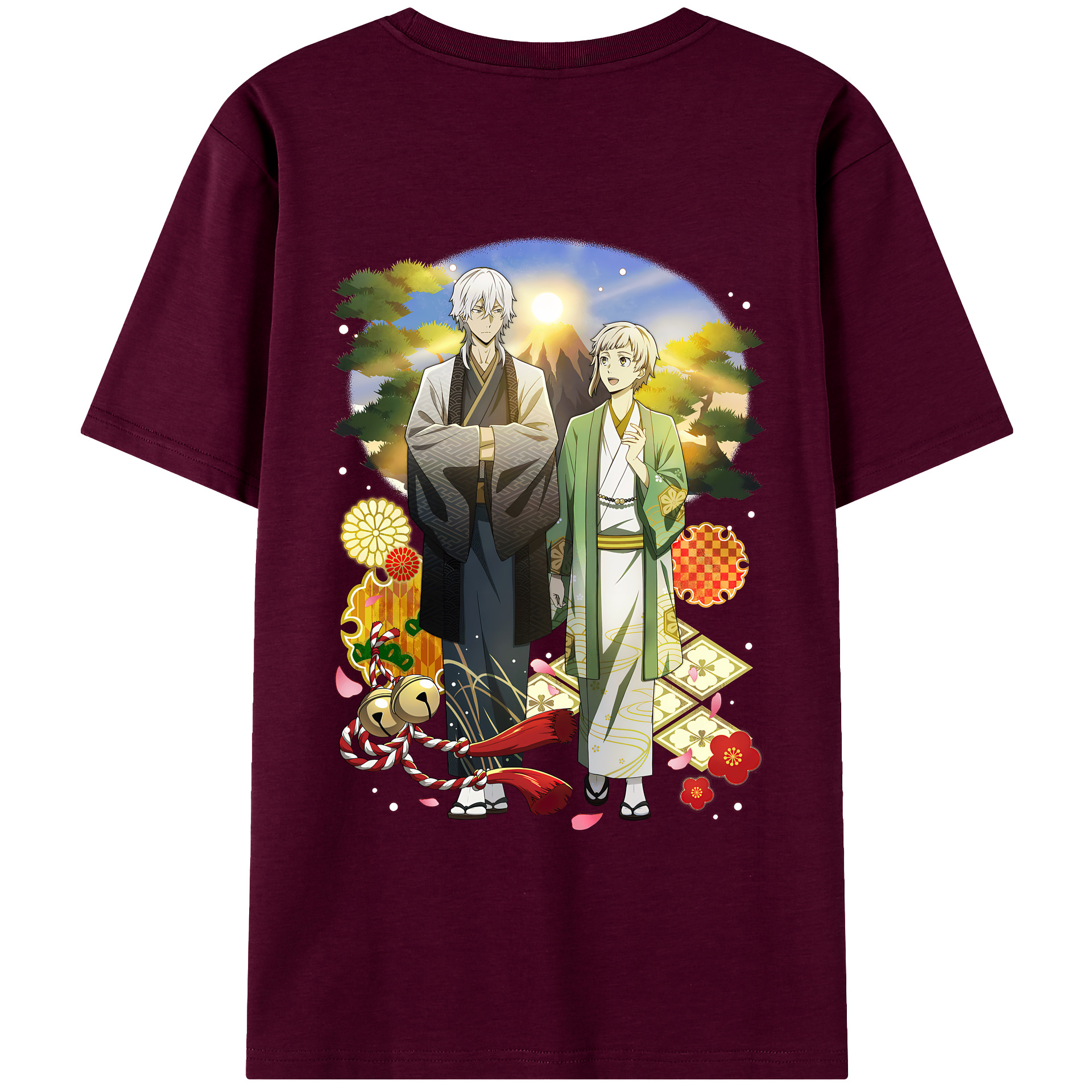 （画像用） 文豪ストレイドッグス Bungo Stray Dogs レディース半袖Tシャツ(バックプリント)